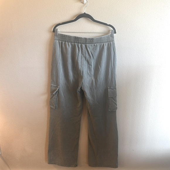 Lelis Collection Cargo Pants Pull On Charcoal Wide Leg Womens Size Large - Picture 8 of 12